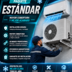 INSTALACIÓN DE AIRE ACONDICIONADO PAQUETE ESTÁNDAR