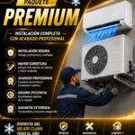 INSTALACIÓN DE AIRE ACONDICIONADO PAQUETE PREMIUM