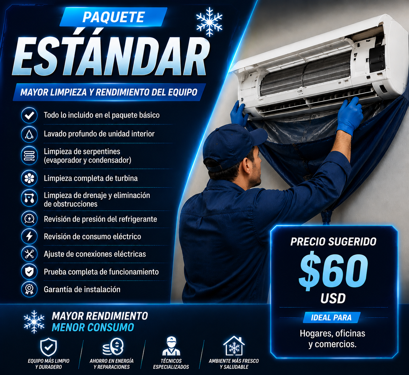 ChatGPT Image 30 ago 2026, 15_43_17 MANTENIMIENTO DE AIRE ACONDICIONADO PAQUETE ESTÁNDAR - Imagen 1
